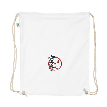 Organic cotton drawstring gear bag